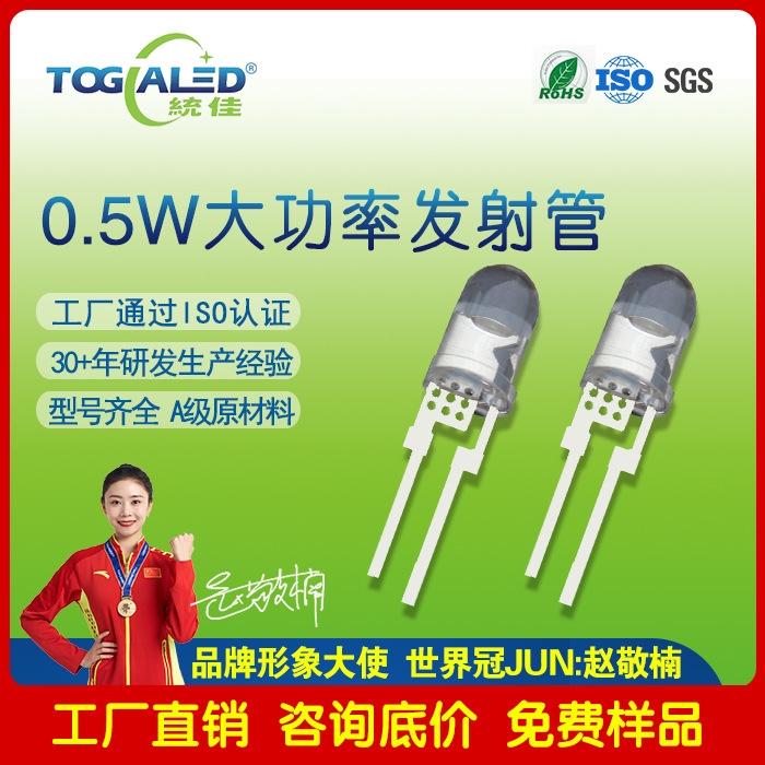 LED5mmֱⷢ0.5-1W-F5ⷢ850nm-940nm